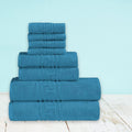 Indus Textiles 8-Piece Towel Set | 600 GSM Egyptian Ring Spun Cotton