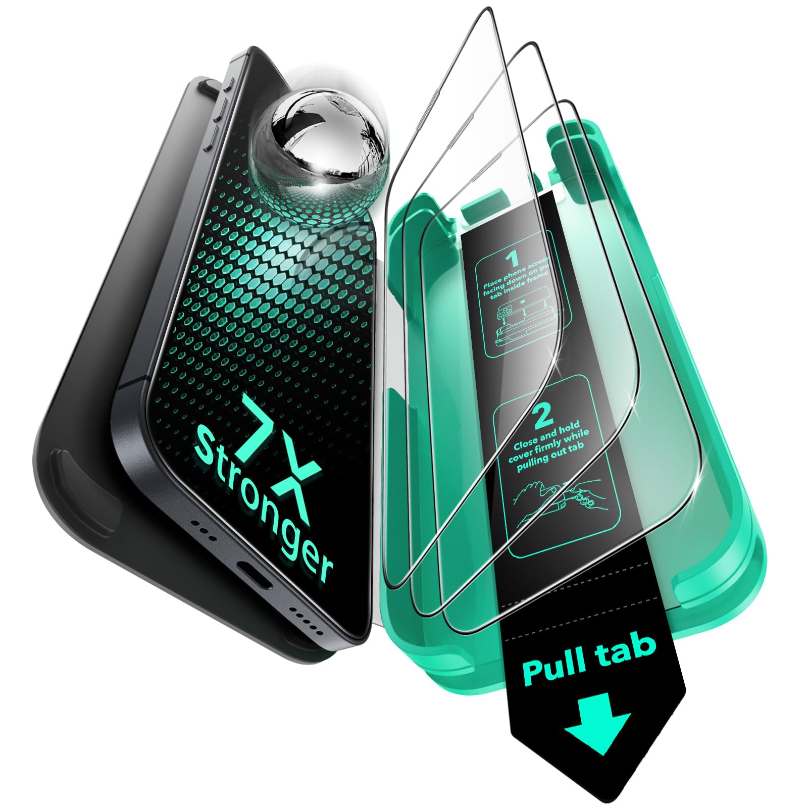 ESR iPhone 16e/14/13/13 Pro Privacy Screen Protector - Tempered Glass