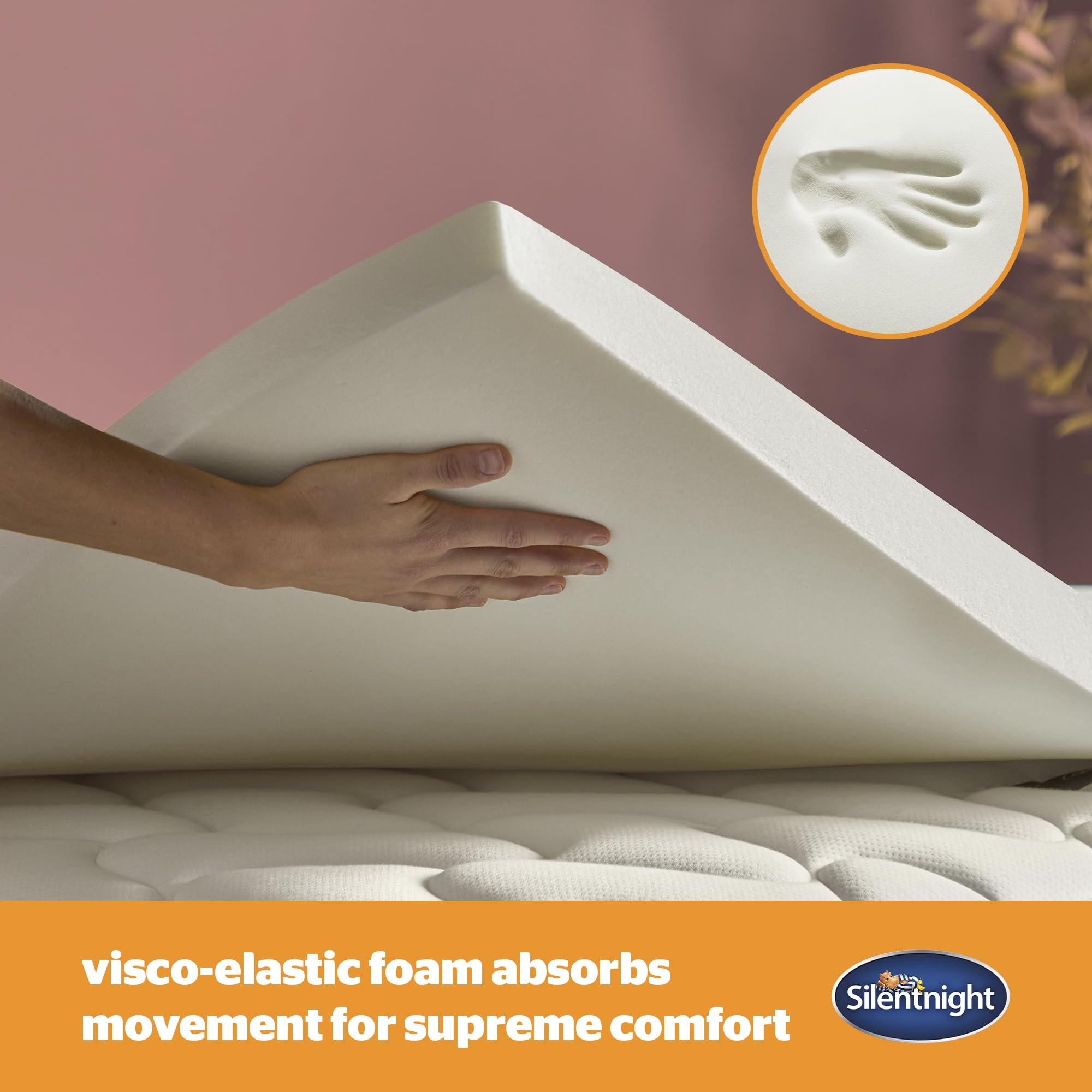 Silentnight Impress Memory Foam Mattress Topper – 5cm Small Double