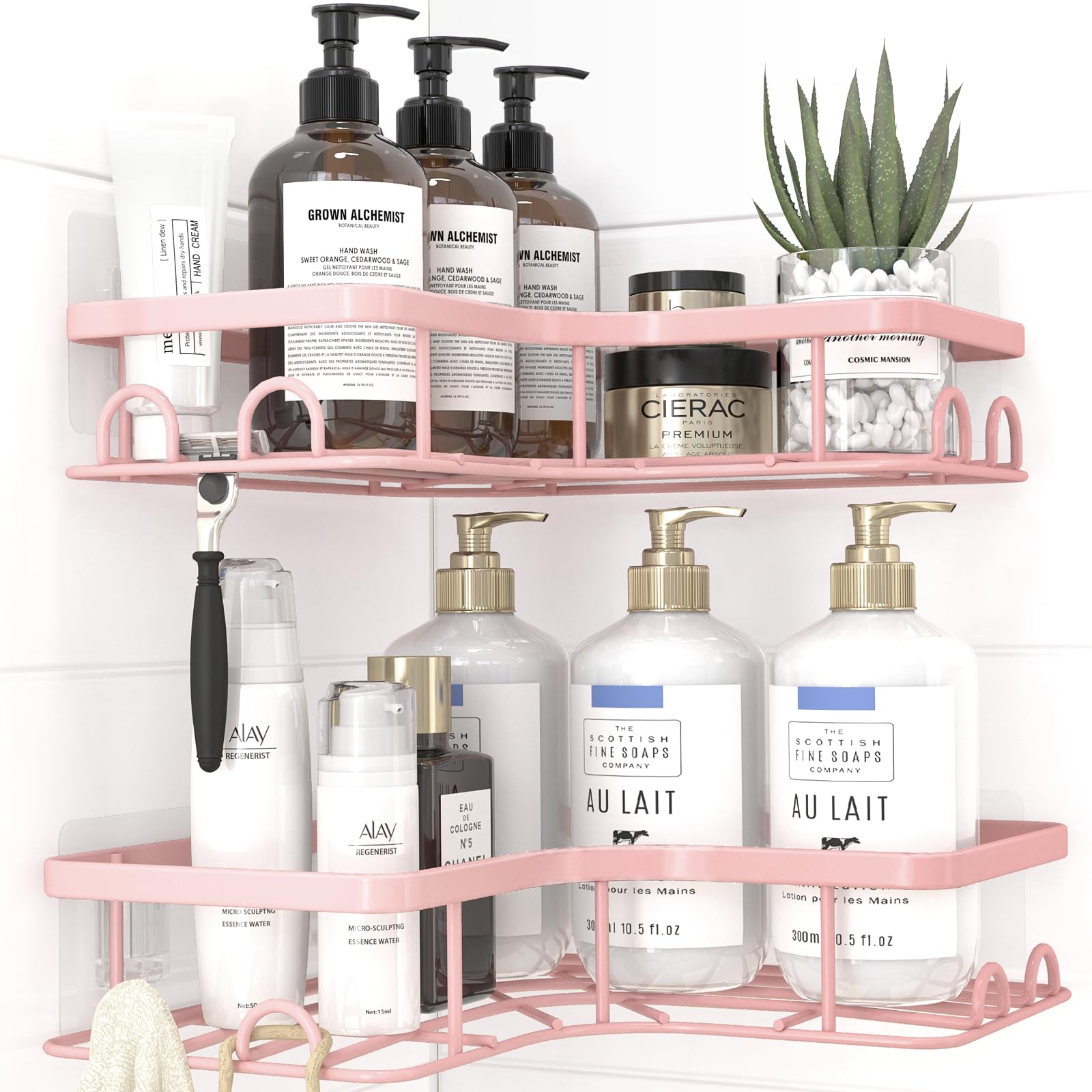 Kitsure Corner Shower Caddy – 2 Pack Rustproof Stainless Steel Organizer