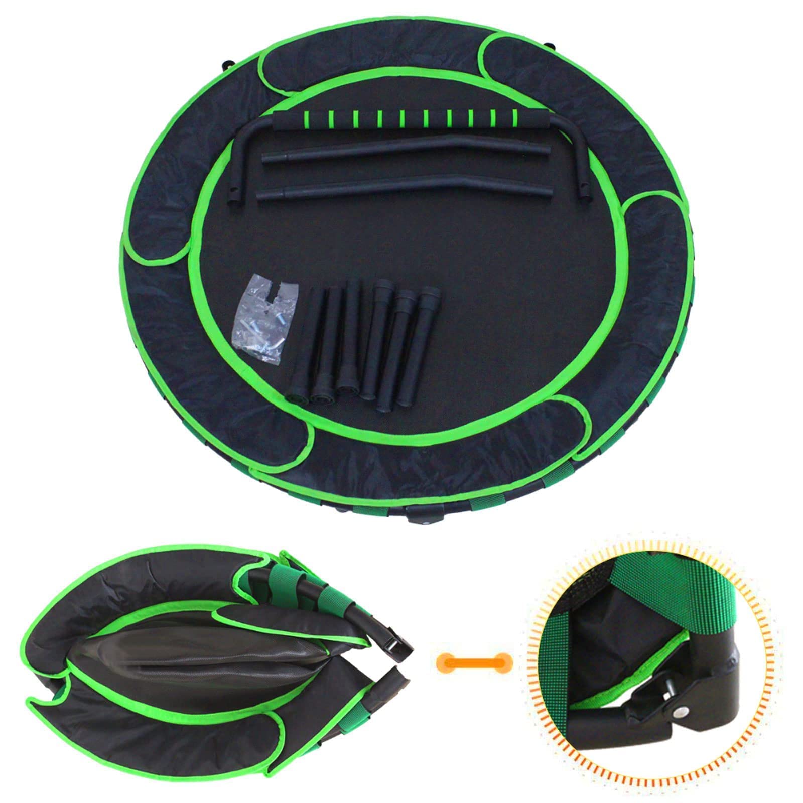 36'' Kids Trampoline with Handrail – Foldable Indoor Fitness