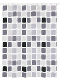 Kleine Wolke Sonny Shower Curtain | Charcoal PEVA Waterproof – 180x200cm