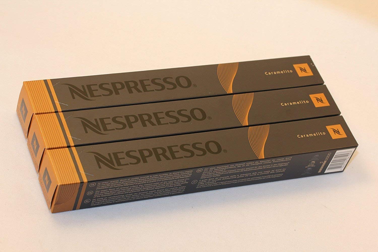 Nestle Nespresso Caramelito Espresso Lungo Coffee Capsules - 30 Pods