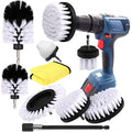 YIHATA 9-Pack Drill Brush Set | Power Scrubber with Extension Attachment