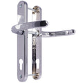 UPVC Door Handle – 92mm PZ 210mm Screw – Polished Chrome