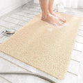Lurowo Loofah Shower Mat – Non-Slip PVC Massage Bath Rug with Drain, 40x80cm