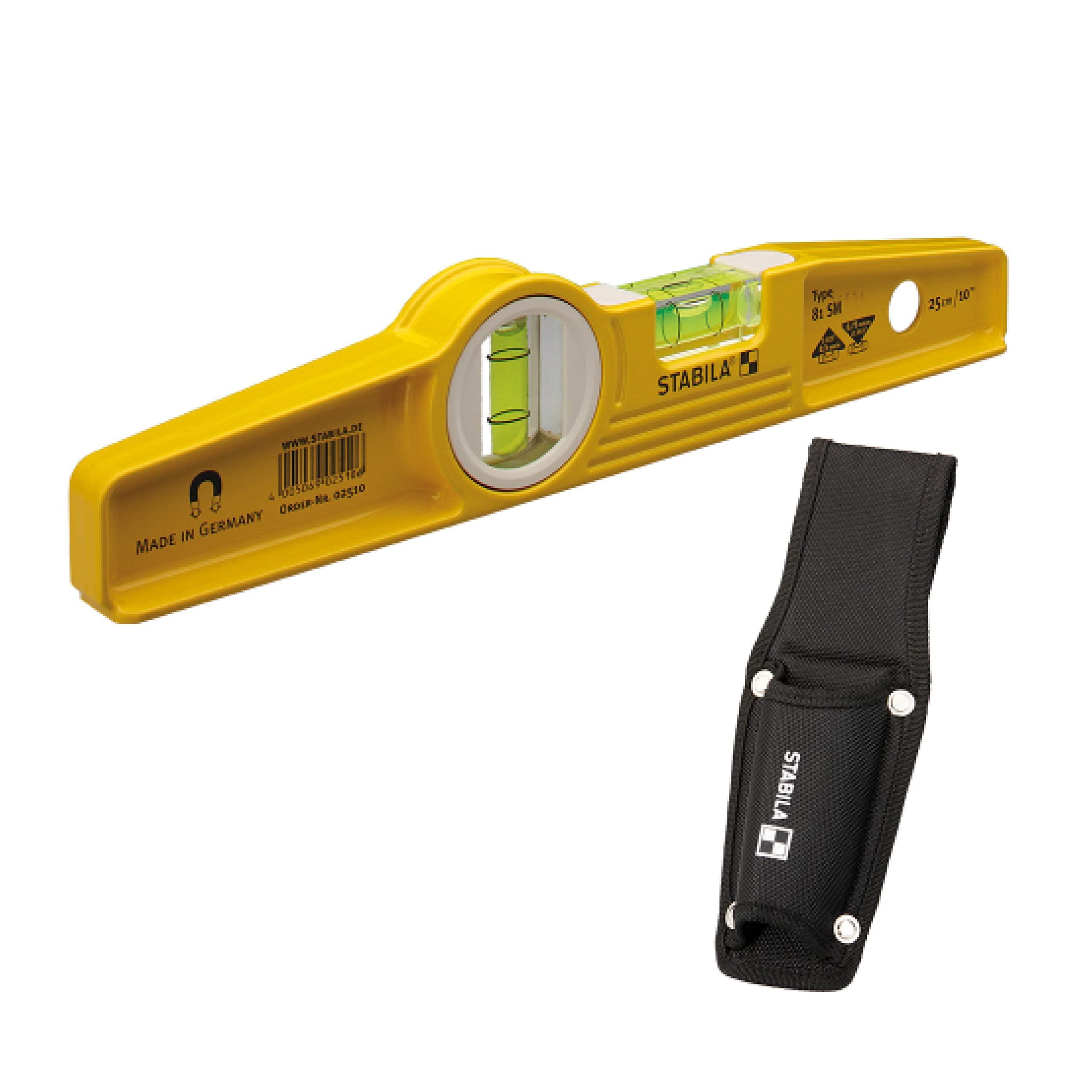 Stabila 81s-10mh Magnetic Spirit Level with Holster – Precision Tool