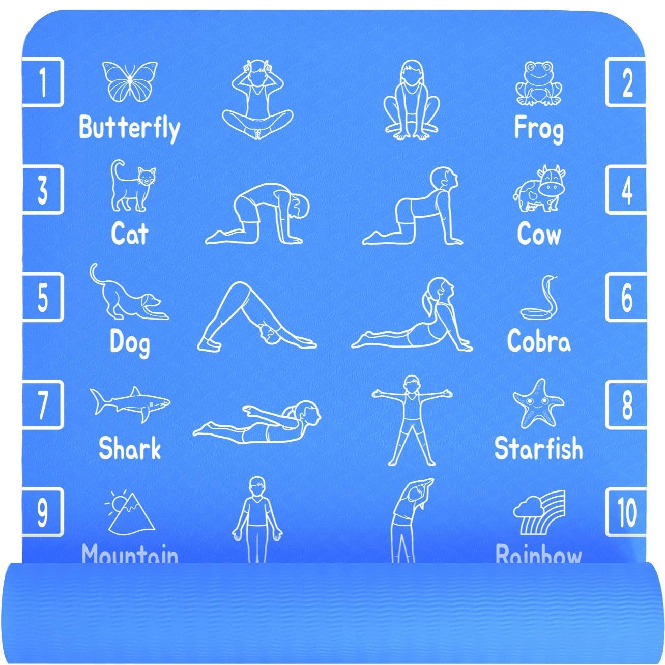 Plyopic Kids Yoga Mat – Non-Slip TPE Exercise Mat for Boys & Girls
