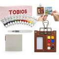 Tobios Mini Travel Watercolour Set | Wooden Palette and Sketchbook Kit