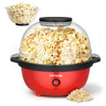 KOMORE Electric Popcorn Maker – Non-Stick Round Machine for Movie Night