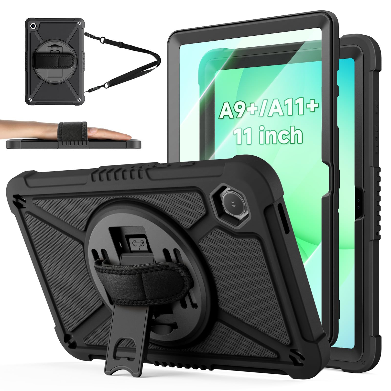 ZtotopCases Samsung Galaxy Tab A11+/A9+ Case - Shockproof with Hand Strap