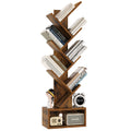 YMYNY 6-Tier Tree Bookshelf | Modern Wood Tall Bookcase with Drawer