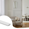JSIWOTH 8M White Flexible PVC Peel and Stick Moulding Wall Trim