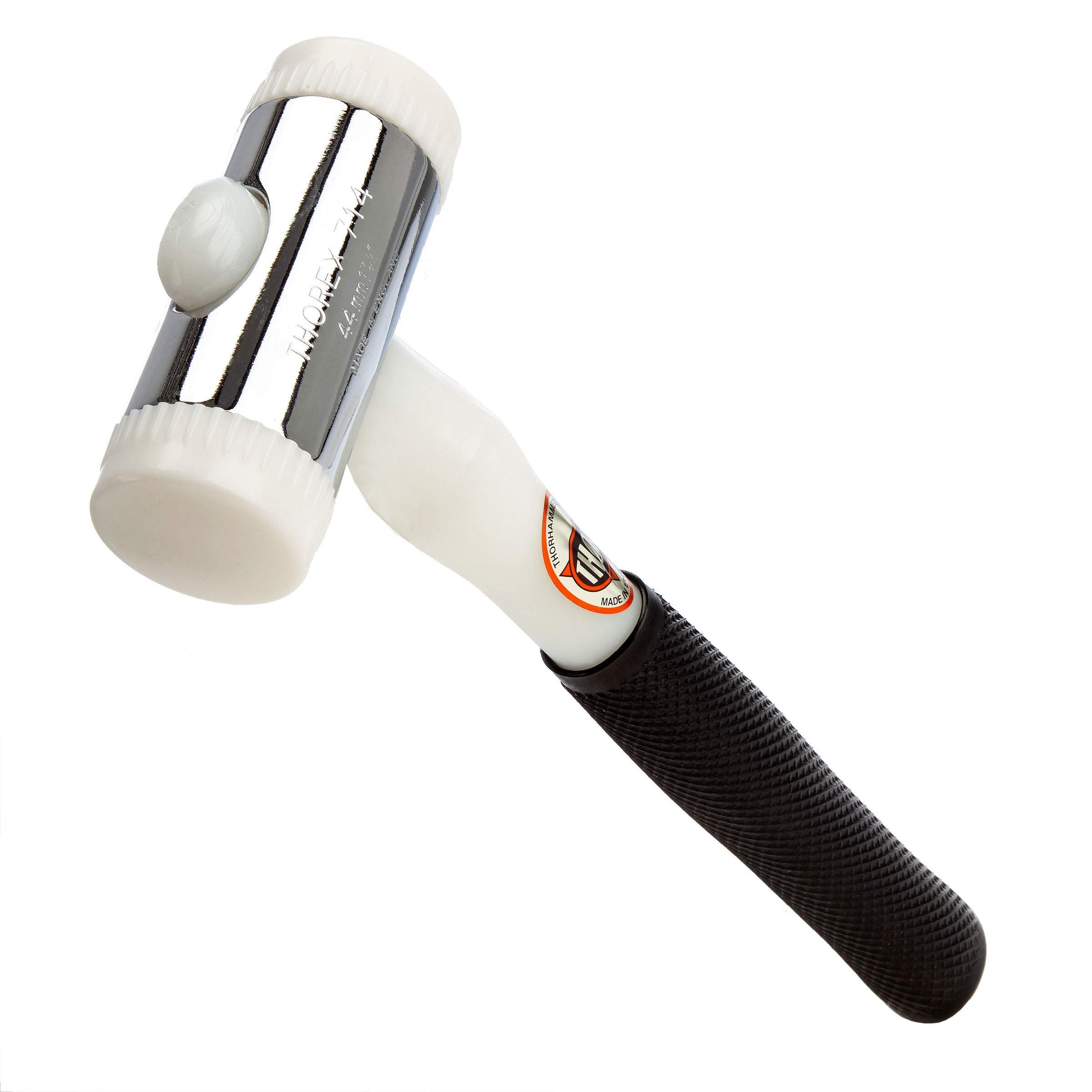 Thor 714 Nylon Hammer – 2lb Soft Face Mallet with 44mm White Faces