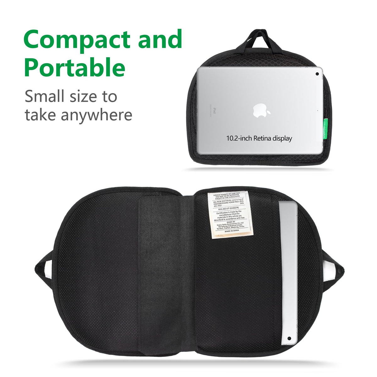 IHEALTHCOMFORT Small Travel Seat Cushion,Gel Memory Foam Seat Cushion,Supportive Butt Pillow,Portable and Foldable for Long Sitting Hours on Stadium - image 4