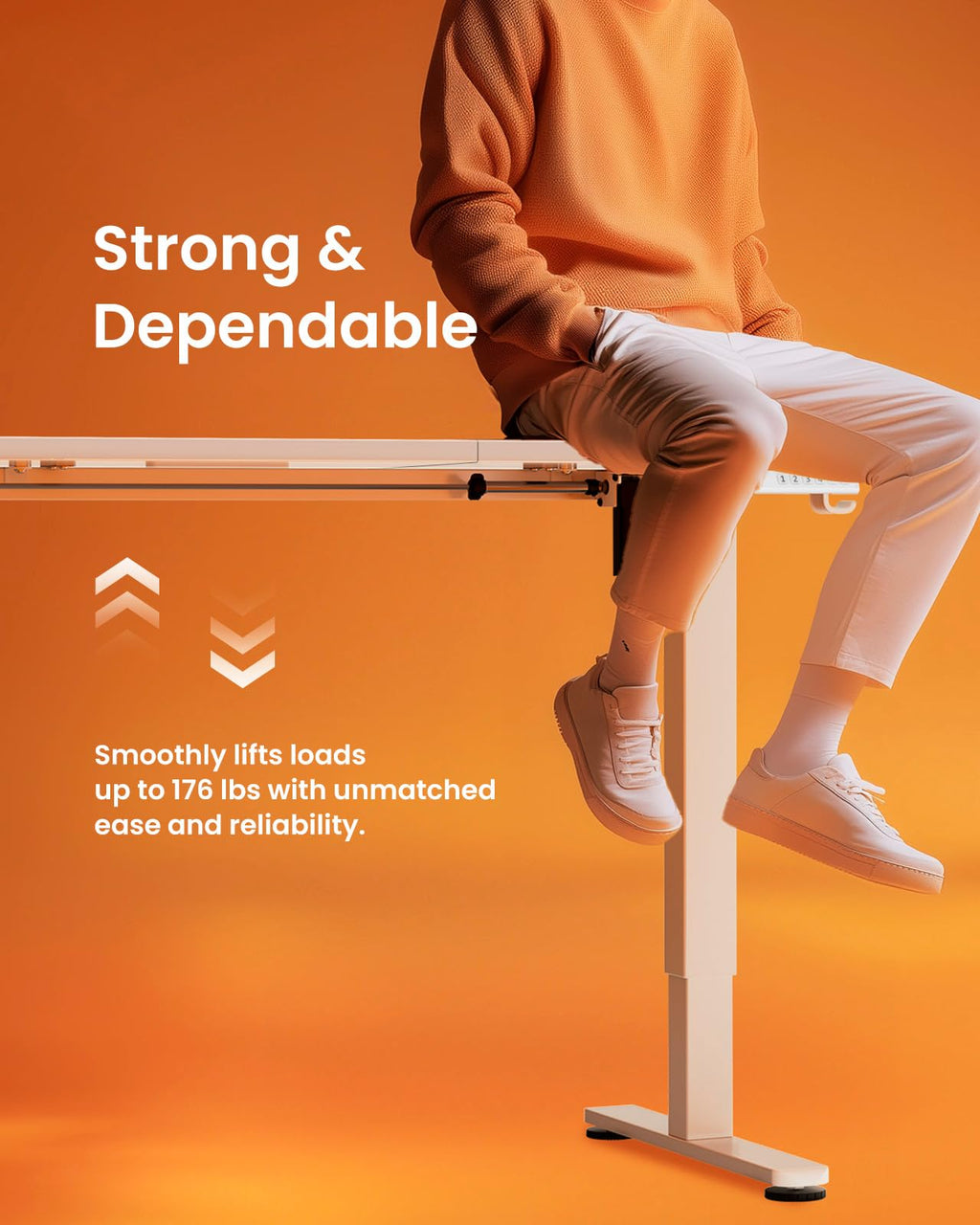ErGear Electric Standing Desk 120 x 60cm 4 Memory with Splice Board - image 5