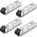 QSFPTEK 4-Pack 1000Base-SX SFP Transceiver | 850nm MMF LC 550m Module