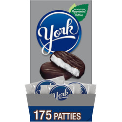 YORK Peppermint Patties Dark Chocolate Mint Candy Bulk, 175 Count, 5.25 lb