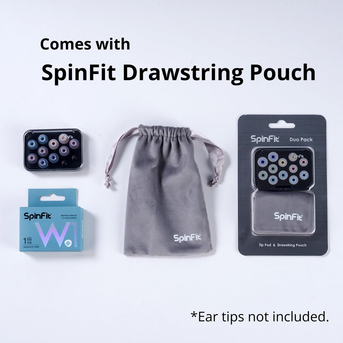 SpinFit Tip Pod - Storage Box for Ear Tips - Extra Transparent and Thick Material - BPA-Free PCTG Black - image 4