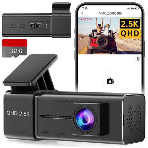 Jolof Store 2.5K 1440P WiFi Dash Cam – Mini Car Camera with Night Vision