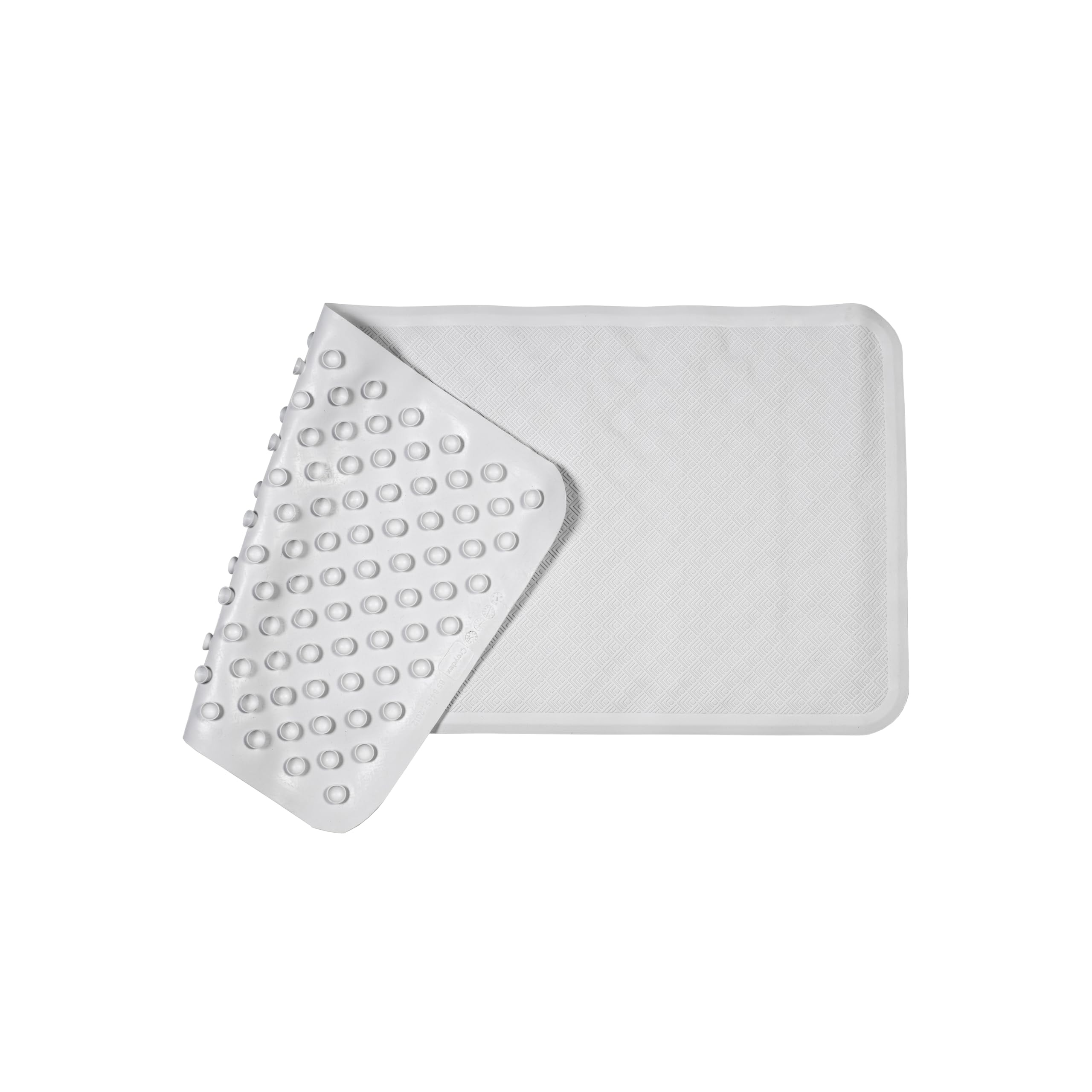 Croydex Rubagrip Non-Slip Bath Mat – Anti-Mould Natural Rubber, White