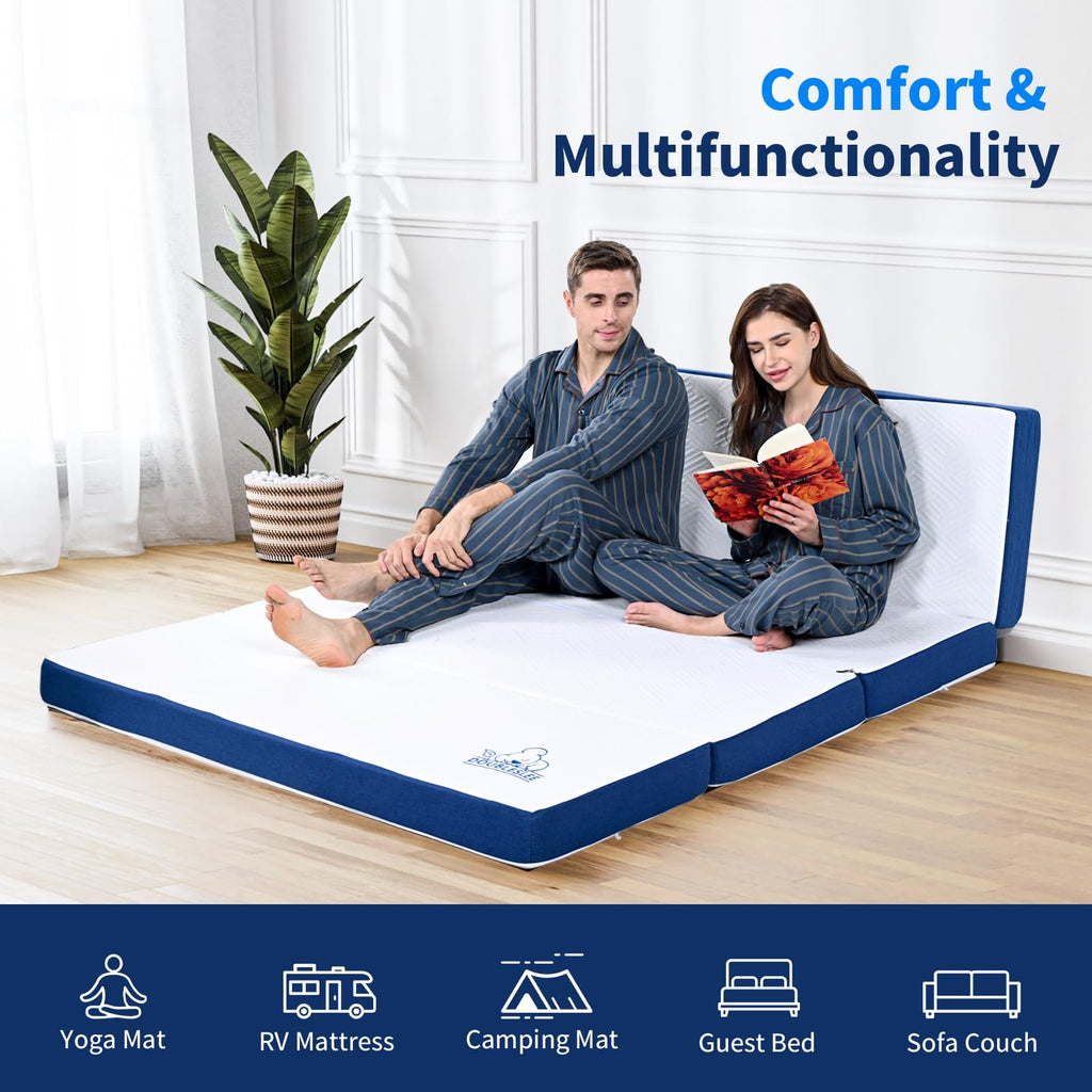 Doubleslee Folding Mattress Single Size, 4-Fold, 90x190x10cm - image 5