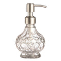 Jolof Store Glass Soap Dispenser with Stainless Steel Pump – Clear