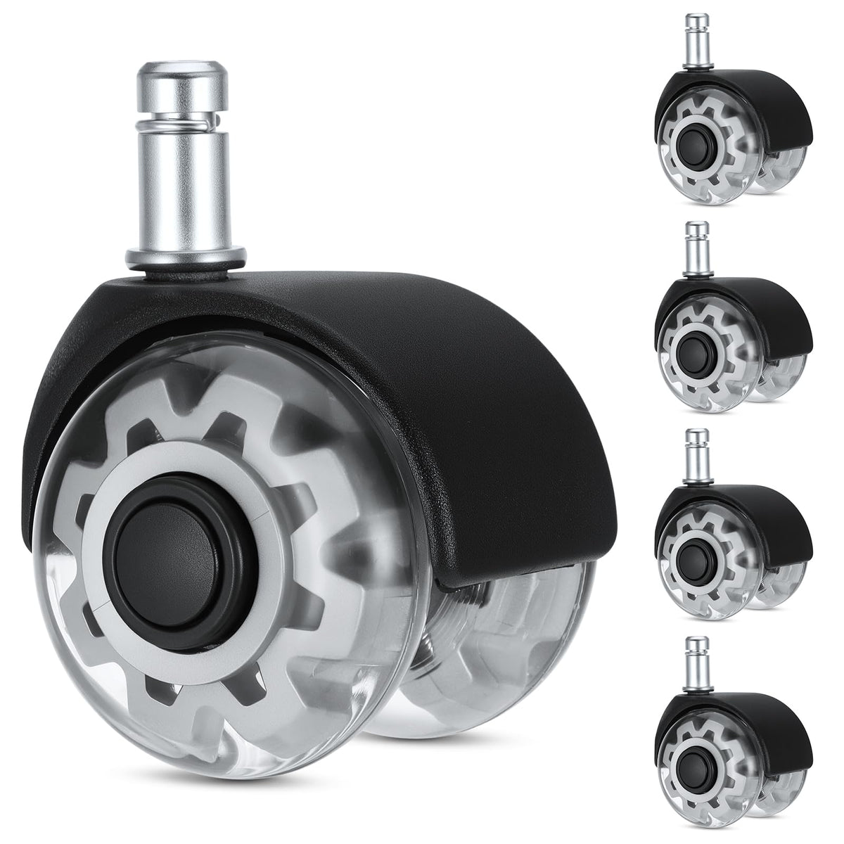 Faankiton 5 Office Chair Wheels, Universal Chair Caster Wheels Replacement - image 1