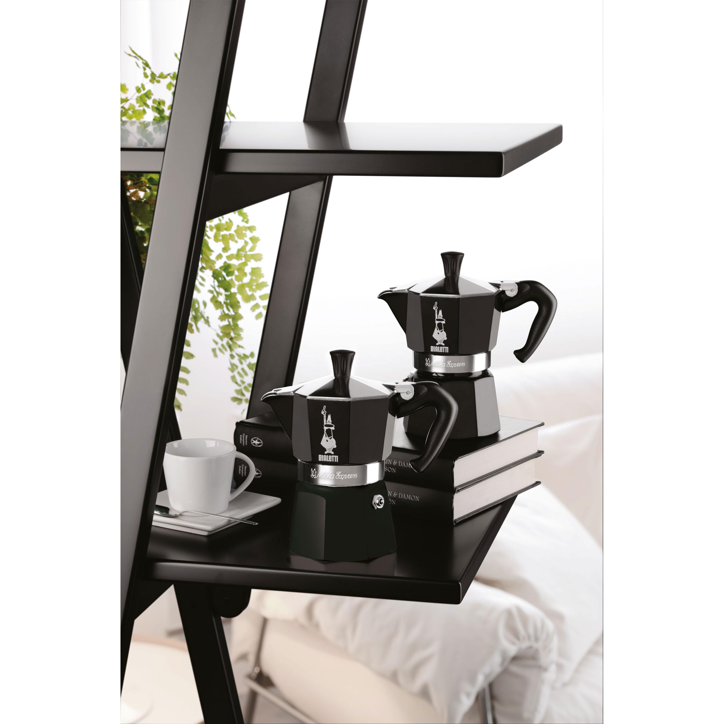 Bialetti Moka Express 3-Cup Stovetop Espresso Maker - Black Aluminum