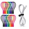 Smart&Cool Magnetic Cable Ties - Silicone Cord Organizers, 20 Pack