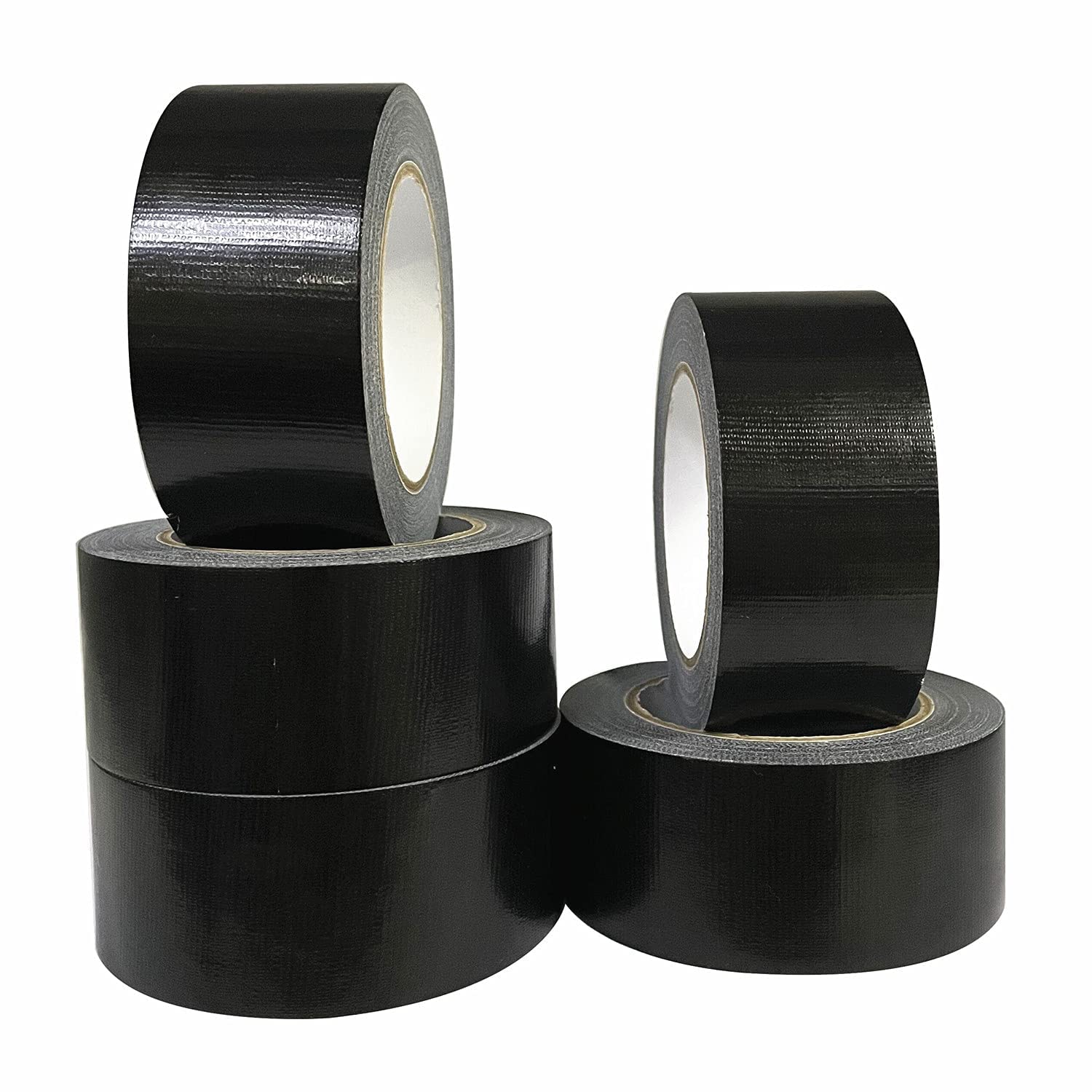 CHUANGSEED Heavy Duty Black Duct Tape – 5 Pack Waterproof Gaffer Tape