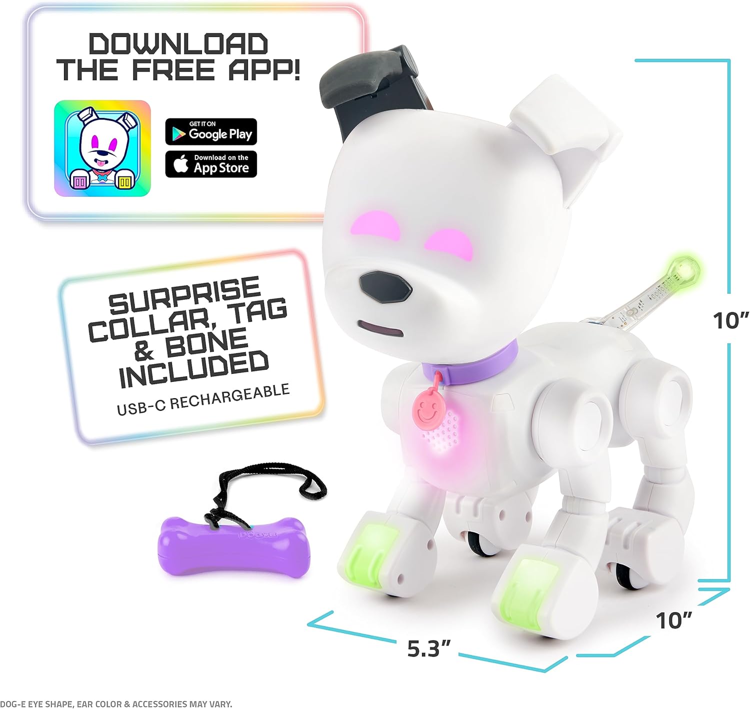 Snaps Dog-E Interactive Robot Dog – App-Connected Smart Toy with POV Tail