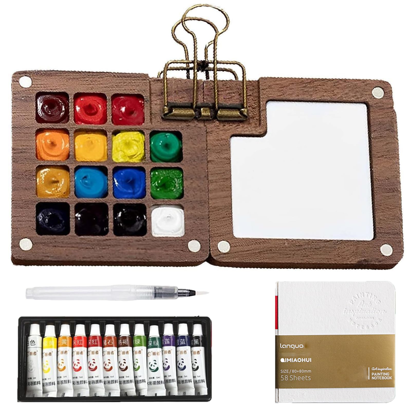 Pocket Artist Watercolour Travel Set | Mini Portable Palette