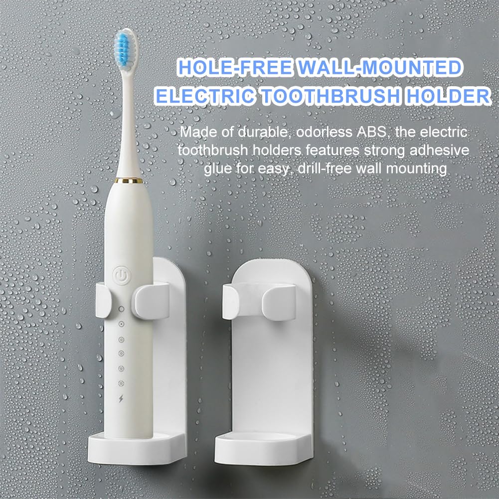 4 Packs Toothbrush Holder Electric Toothbrush Holder Wall Mounted - image 3