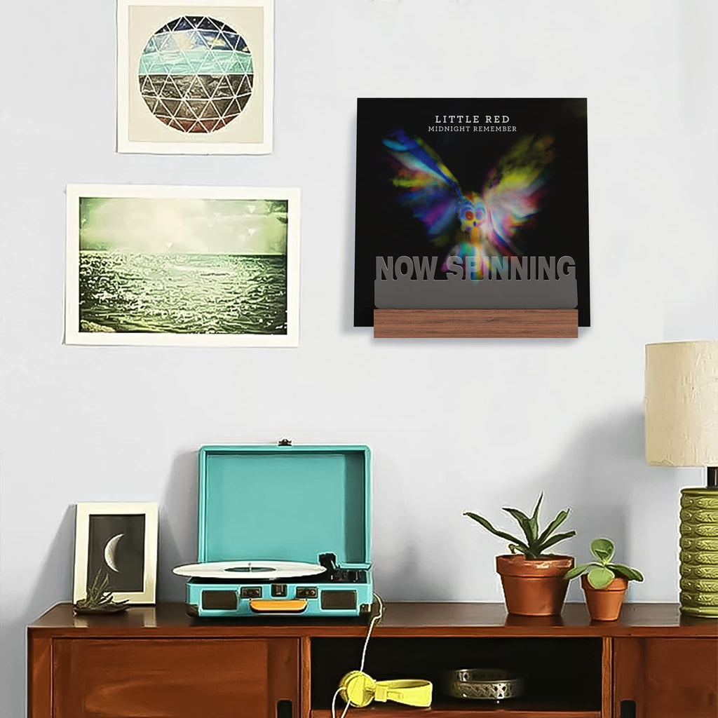 Ammonite Light up Now Spinning Vinyl Record Stand Wall Mount, Now Playing Record Player Stand - image 5