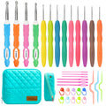 Knitiss 33pcs Ergonomic Crochet Hooks Set with Case | 13 Sizes (2-10mm)