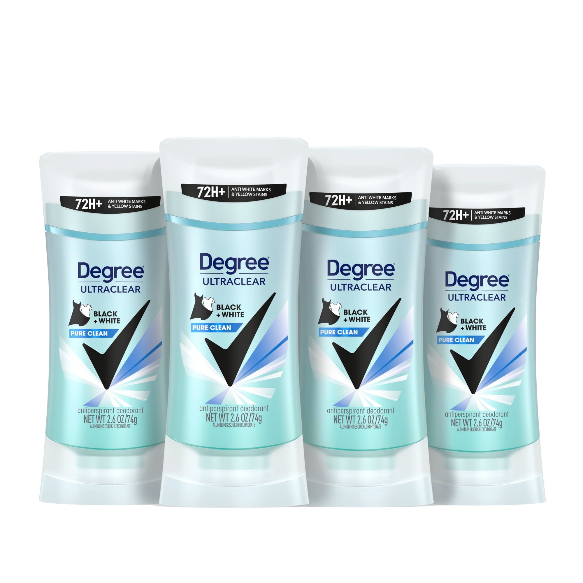 Degree Women Antiperspirant Deodorant - Black & White Pure Clean 2.6 Oz