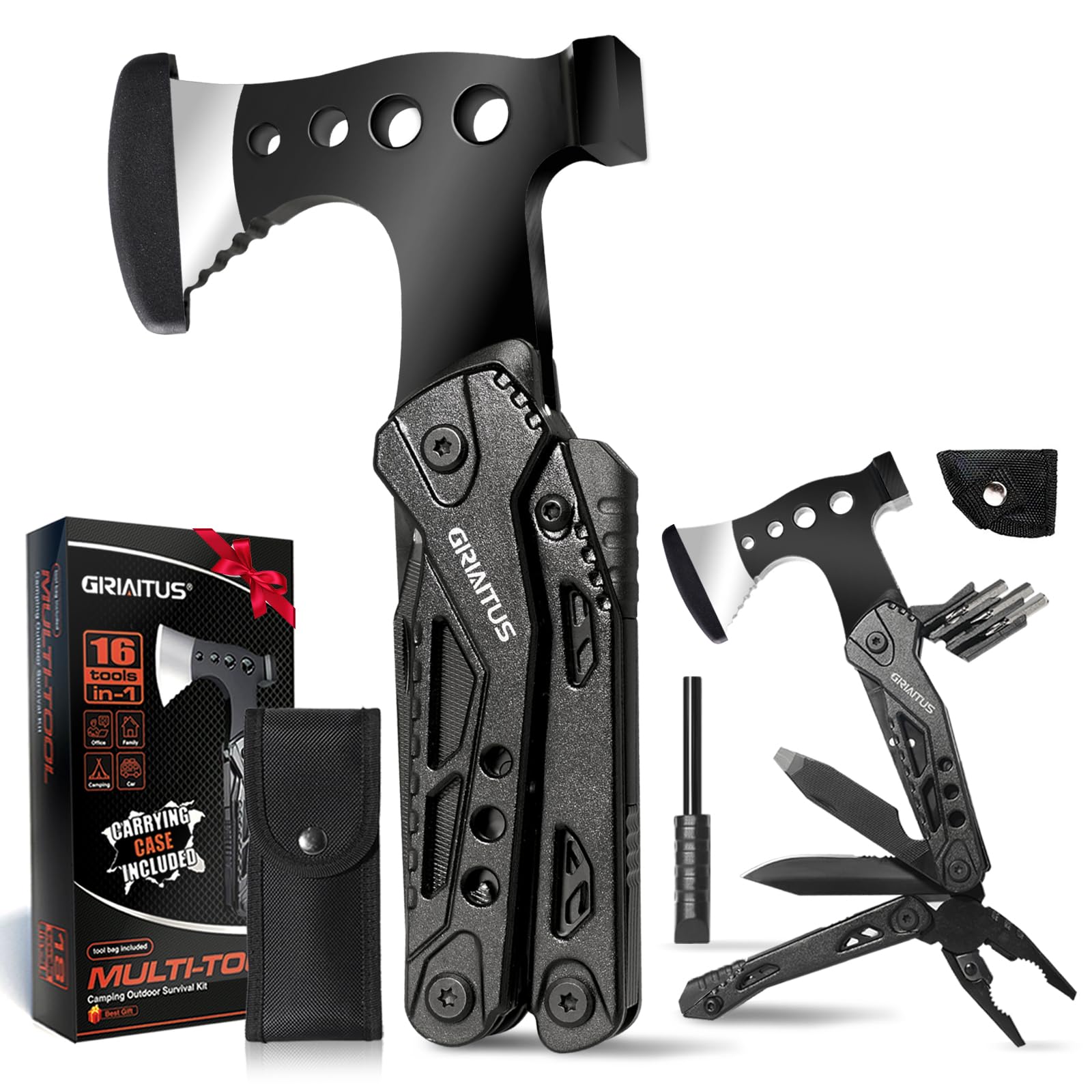 16-in-1 Multitool Hammer - Survival Gear for Camping