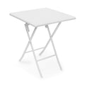 Relax Days Bastian Square Folding Garden Table – White Rattan Style