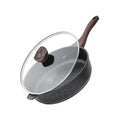 Kordisen 30cm Granite Nonstick Deep Frying Pan with Lid | 5.7L Saute Skillet
