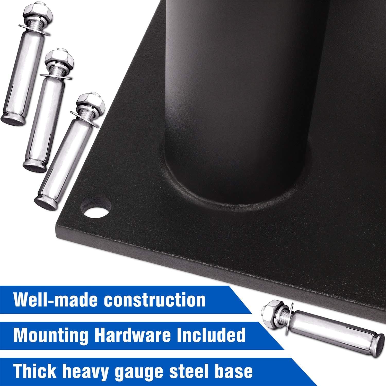 Yes4All Vertical Barbell Holder Stand | 9-Slot Steel Olympic Bar Rack