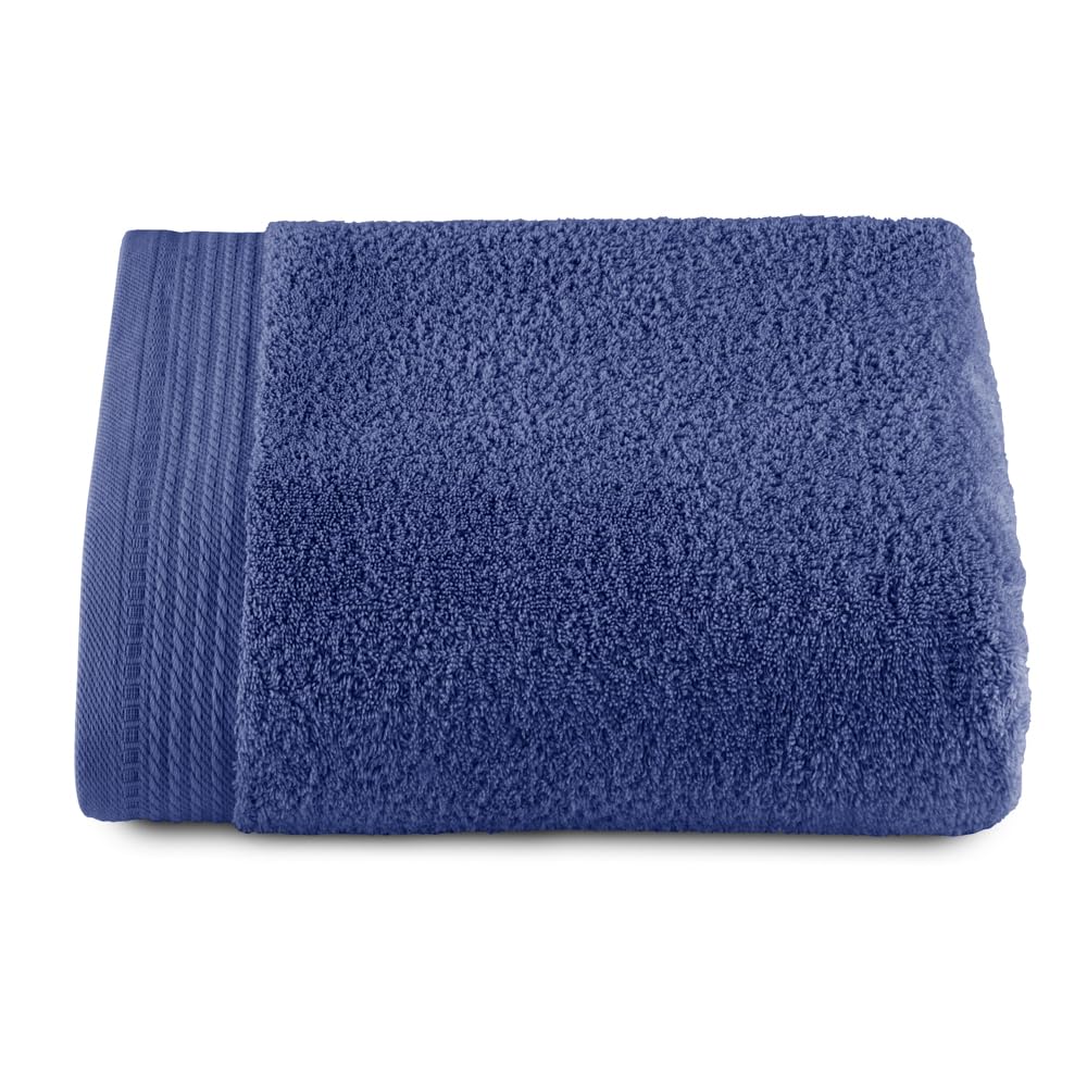 RIZO Top Towel – 100% Combed Cotton Bath Towel, 600 GSM – Navy