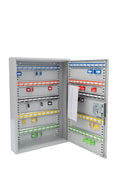 Burg-Wachter Euro Cylinder 100 Key Cabinet, Light Gray - image 1