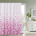 Trimming Shop Waterproof Polyester Shower Curtain with 12 Hooks – 180x180cm