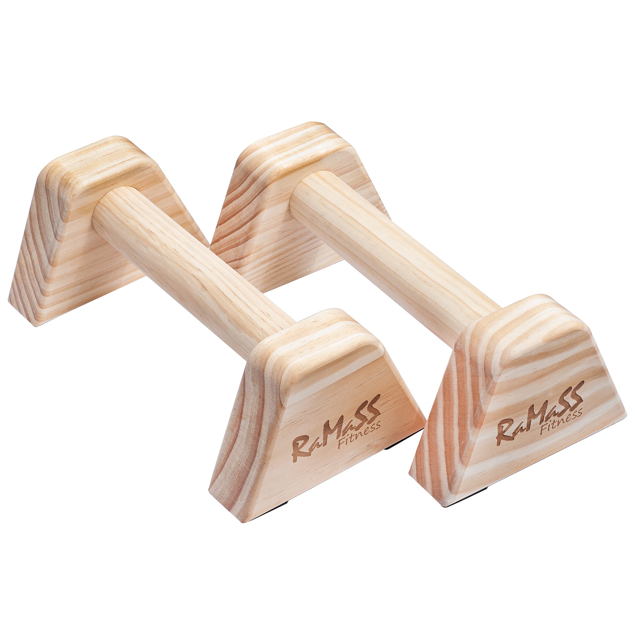 RAMASS Fitness Wooden Push Up Bars – Mini Parallettes for Calisthenics
