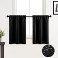 Jolof Store Waterproof Blackout Bathroom Curtains – 36 Inch 2 Panels