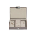 Stackers Mink Mini Jewellery Box Lid | Velvet Lined Jewelry Organizer