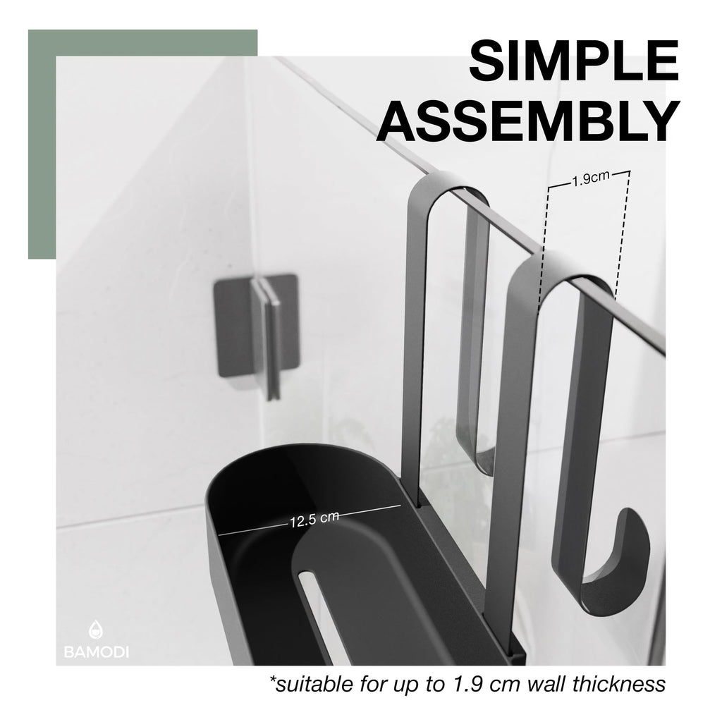 Bamodi 3-Tier Hanging Shower Caddy – Adjustable Plastic Storage Organizer