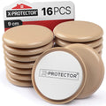 X-PROTECTOR Furniture Sliders for Carpet - 16 Pcs 9cm Reusable Pads