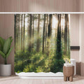 Woutay Sunset Woods Shower Curtain – Mold Resistant Waterproof Polyester
